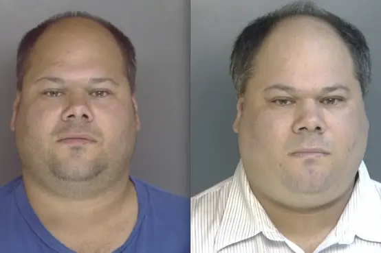 Mugshots of Chris Pagano after arrests in 2006